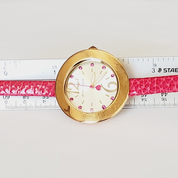 Betsey Johnson Pink Gold Tone Watch - Picture 11 of 11